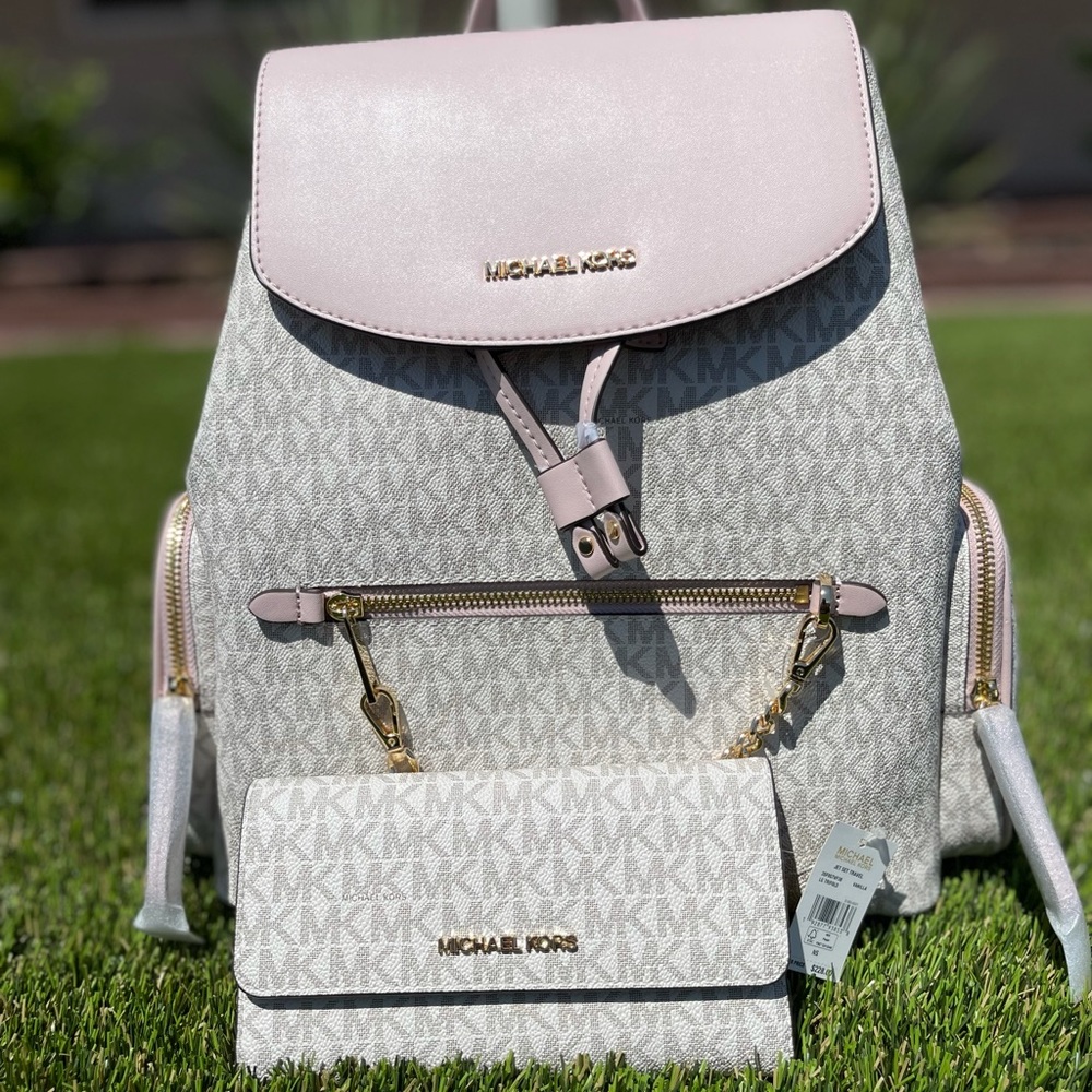 Michael kors backpack set